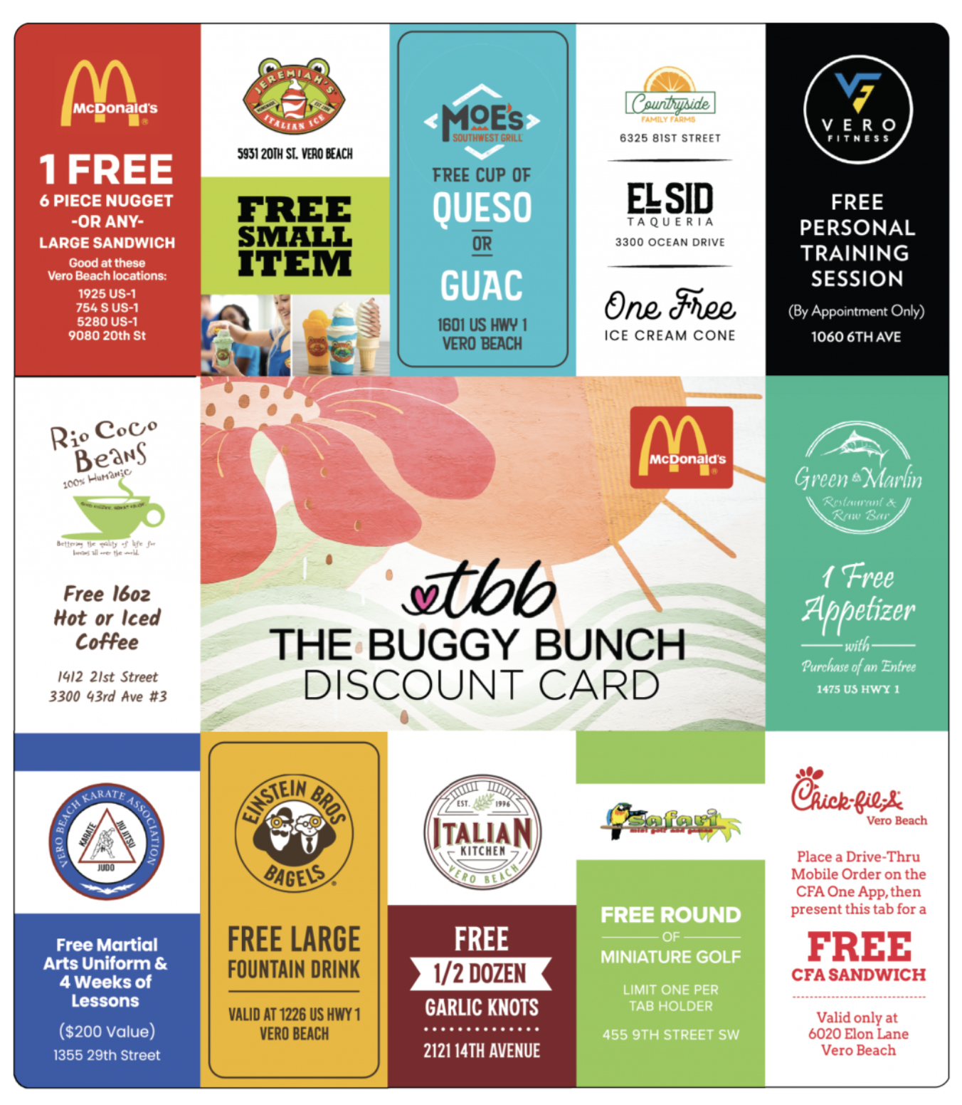 The Buggy Bunch Discount Card